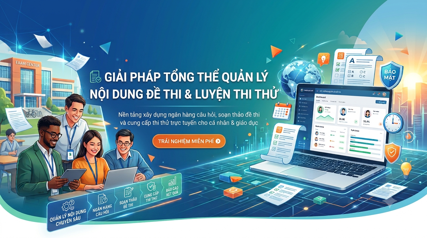 Banner Quản lý đề thi